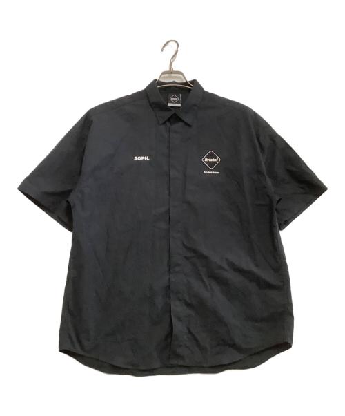 F.C.Real Bristol（エフシーレアルブリストル）F.C.Real Bristol (エフシーレアルブリストル) 半袖シャツ　AUTHENTIC FLY FRONT S/S SHIRT ブラック サイズ:Sの古着・服飾アイテム