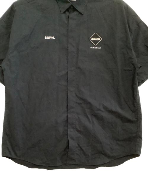 F.C.Real Bristol（エフシーレアルブリストル）F.C.Real Bristol (エフシーレアルブリストル) 半袖シャツ　AUTHENTIC FLY FRONT S/S SHIRT ブラック サイズ:Sの古着・服飾アイテム