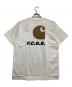 Carhartt WIP (カーハート ワーク イン プログレス) F.C.Real Bristol (エフシーレアルブリストル) Tシャツ　S/S POCKET TEE ホワイト サイズ:L 未使用品：12000円