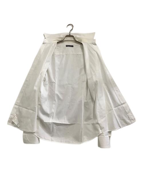 DOLCE & GABBANA（ドルチェ＆ガッバーナ）DOLCE & GABBANA (ドルチェ＆ガッバーナ) 長袖シャツ ダイヤ柄 ホワイト サイズ:40の古着・服飾アイテム