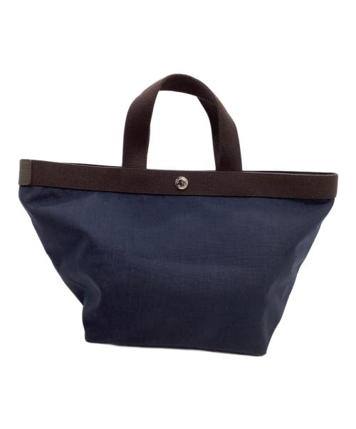Herve Chapelier（エルベシャプリエ）Herve Chapelier (エルベシャプリエ) トートバッグ インディゴ×ブラウンの古着・服飾アイテム