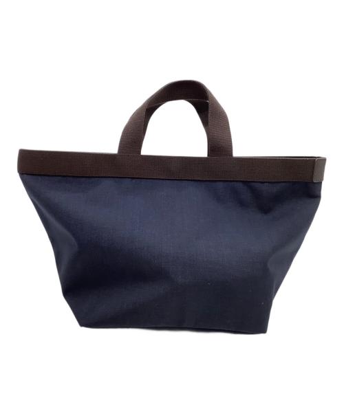 Herve Chapelier（エルベシャプリエ）Herve Chapelier (エルベシャプリエ) トートバッグ インディゴ×ブラウンの古着・服飾アイテム