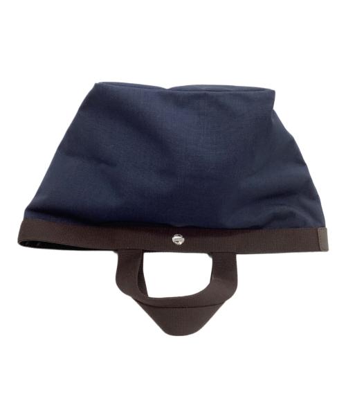 Herve Chapelier（エルベシャプリエ）Herve Chapelier (エルベシャプリエ) トートバッグ インディゴ×ブラウンの古着・服飾アイテム