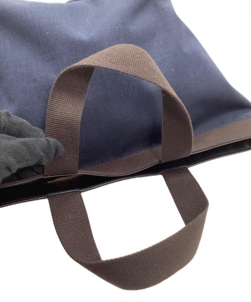 Herve Chapelier（エルベシャプリエ）Herve Chapelier (エルベシャプリエ) トートバッグ インディゴ×ブラウンの古着・服飾アイテム