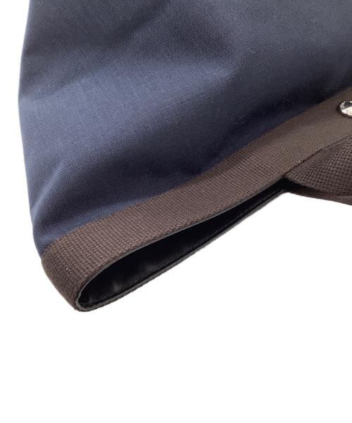 Herve Chapelier（エルベシャプリエ）Herve Chapelier (エルベシャプリエ) トートバッグ インディゴ×ブラウンの古着・服飾アイテム