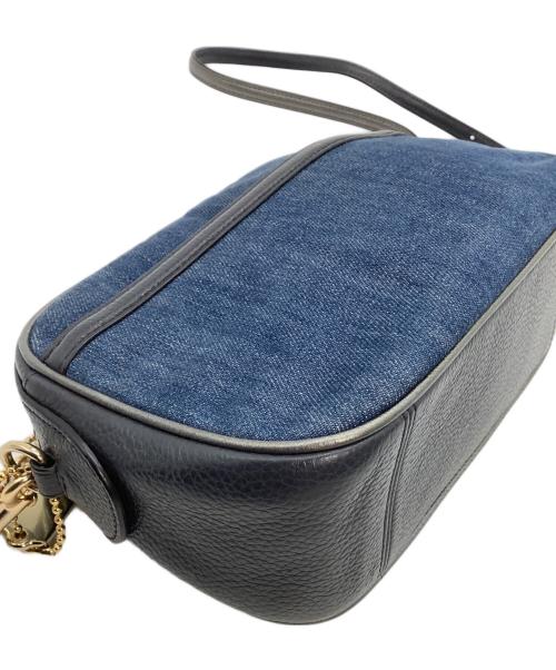 COACH（コーチ）COACH (コーチ) チェーンショルダーバッグ インディゴの古着・服飾アイテム