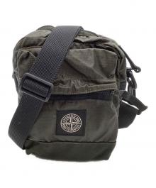 STONE ISLAND（ストーンアイランド）の古着「ショルダーバッグ　MUSSOLA GOMMATA CANVAS　23AW」｜カーキ