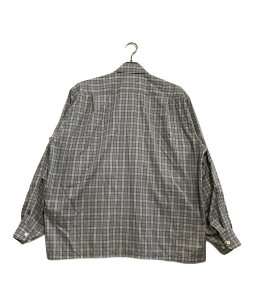 DAIWA PIER39（ダイワ ピア39）DAIWA PIER39 (ダイワ ピア39) 長袖シャツ 26SS 	TECH SPORTS OPEN COLLAR SHIRT L/S GREN PLAID グレー サイズ:Mの古着・服飾アイテム