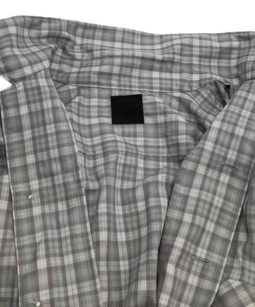 DAIWA PIER39（ダイワ ピア39）DAIWA PIER39 (ダイワ ピア39) 長袖シャツ 26SS 	TECH SPORTS OPEN COLLAR SHIRT L/S GREN PLAID グレー サイズ:Mの古着・服飾アイテム
