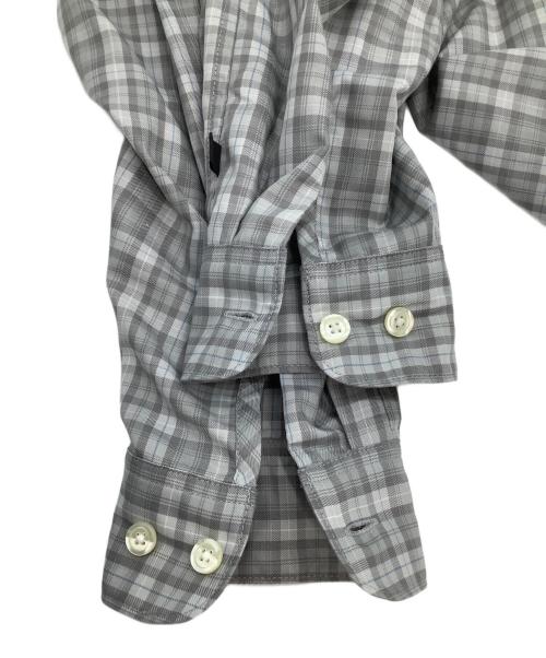 DAIWA PIER39（ダイワ ピア39）DAIWA PIER39 (ダイワ ピア39) 長袖シャツ 26SS 	TECH SPORTS OPEN COLLAR SHIRT L/S GREN PLAID グレー サイズ:Mの古着・服飾アイテム
