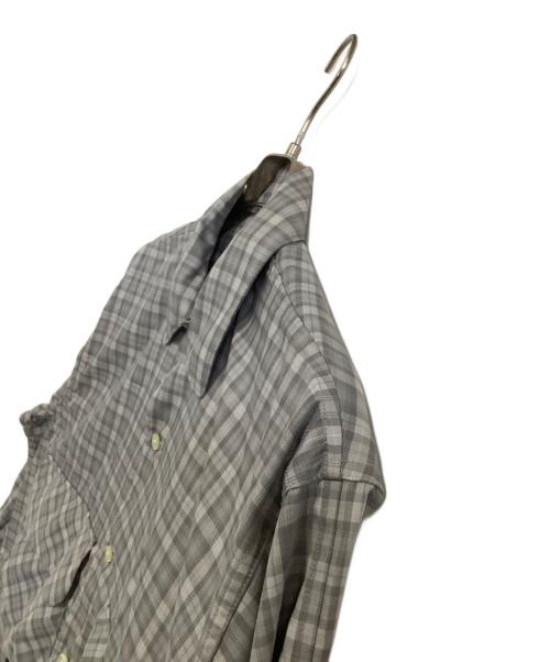 DAIWA PIER39（ダイワ ピア39）DAIWA PIER39 (ダイワ ピア39) 長袖シャツ 26SS 	TECH SPORTS OPEN COLLAR SHIRT L/S GREN PLAID グレー サイズ:Mの古着・服飾アイテム