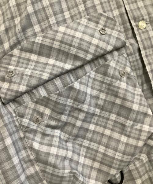 DAIWA PIER39（ダイワ ピア39）DAIWA PIER39 (ダイワ ピア39) 長袖シャツ 26SS 	TECH SPORTS OPEN COLLAR SHIRT L/S GREN PLAID グレー サイズ:Mの古着・服飾アイテム