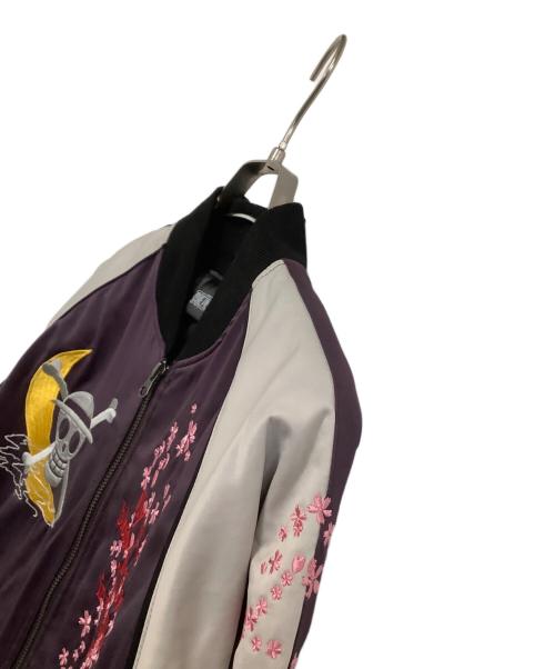 ONE PIECE（ワンピース）ONE PIECE (ワンピース) スカジャン 絡操魂 パープル サイズ:150の古着・服飾アイテム