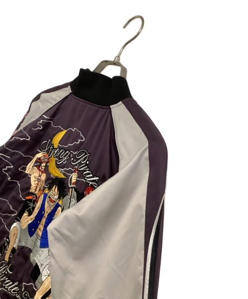 ONE PIECE（ワンピース）ONE PIECE (ワンピース) スカジャン 絡操魂 パープル サイズ:150の古着・服飾アイテム