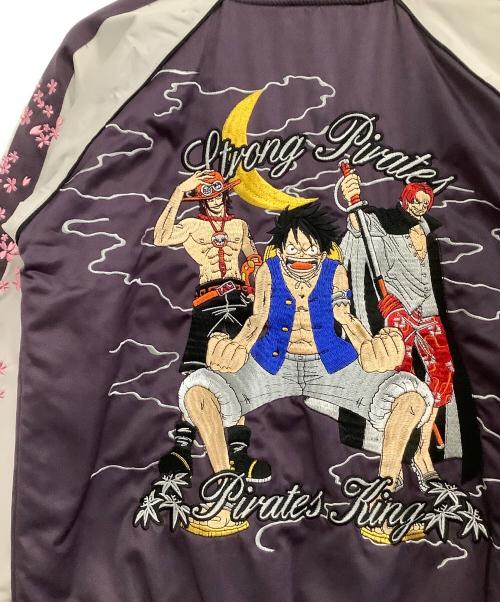 ONE PIECE（ワンピース）ONE PIECE (ワンピース) スカジャン 絡操魂 パープル サイズ:150の古着・服飾アイテム