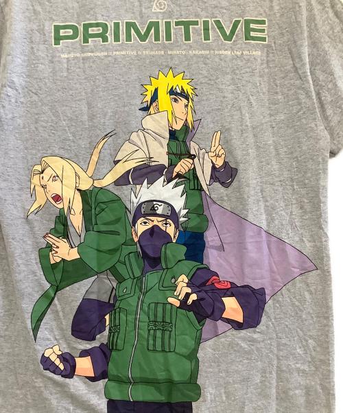 NARUTO（ナルト）NARUTO (ナルト) 半袖Tシャツ　ミナト/古着 グレー サイズ:Lの古着・服飾アイテム