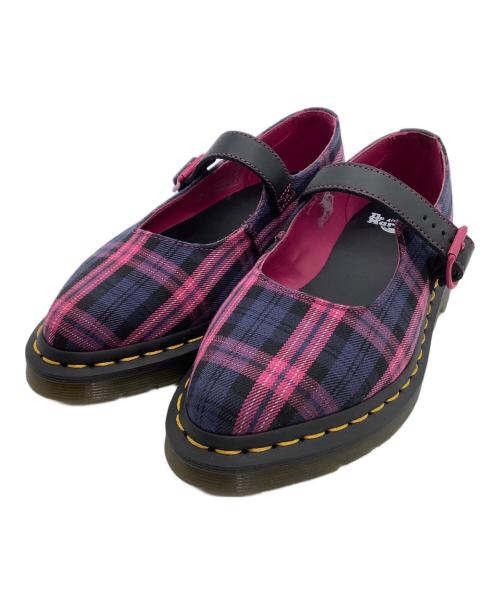 Dr.Martens（ドクターマーチン）Dr.Martens (ドクターマーチン) メリージェーン ELPHIE ピンク×ネイビー サイズ:UK 3の古着・服飾アイテム