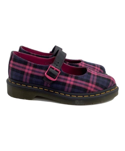 Dr.Martens（ドクターマーチン）Dr.Martens (ドクターマーチン) メリージェーン ELPHIE ピンク×ネイビー サイズ:UK 3の古着・服飾アイテム