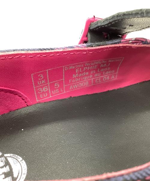 Dr.Martens（ドクターマーチン）Dr.Martens (ドクターマーチン) メリージェーン ELPHIE ピンク×ネイビー サイズ:UK 3の古着・服飾アイテム
