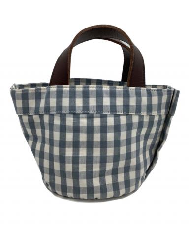 LUDLOW ギンガムチェック エコバッグ 中古・古着通販】LUDLOW (ラドロー) ミニバッグ ギンガムチェック