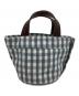 LUDLOW（ラドロー）の古着「ミニバッグ　ギンガムチェック」｜ネイビー×ホワイト