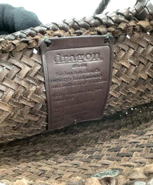 DRAGON DIFFUSION（ドラゴンディフュージョン）dragon diffusion (ドラゴンディフュージョン) トートバッグ　GRACE BASKET SMALL ブラウン 未使用品の古着・服飾アイテム