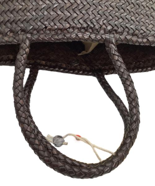 DRAGON DIFFUSION（ドラゴンディフュージョン）dragon diffusion (ドラゴンディフュージョン) トートバッグ　GRACE BASKET SMALL ブラウン 未使用品の古着・服飾アイテム