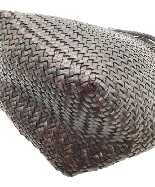 DRAGON DIFFUSION（ドラゴンディフュージョン）dragon diffusion (ドラゴンディフュージョン) トートバッグ　GRACE BASKET SMALL ブラウン 未使用品の古着・服飾アイテム