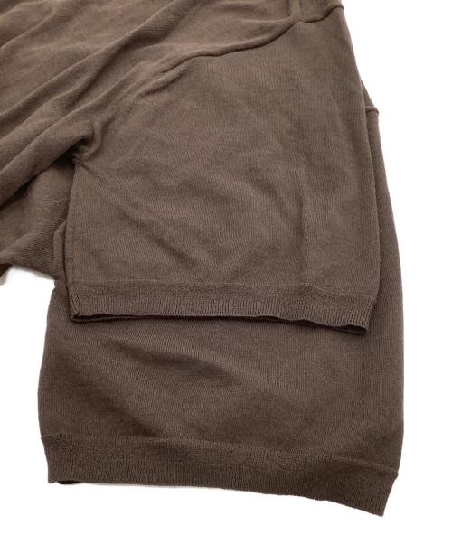 Whim Gazette（ウィムガゼット）Whim Gazette (ウィムガゼット) 薄手ニット　GEMINI　25SS ブラウン サイズ:freeの古着・服飾アイテム