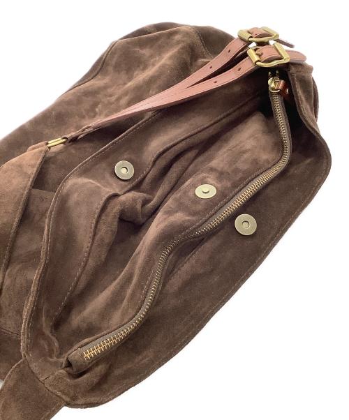 POLO RALPH LAUREN（ポロ・ラルフローレン）POLO RALPH LAUREN (ポロ・ラルフローレン) スエードバッグ ブラウンの古着・服飾アイテム