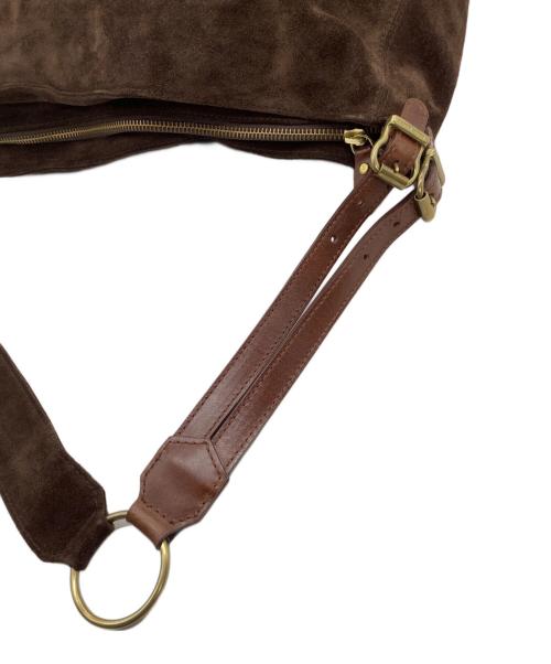 POLO RALPH LAUREN（ポロ・ラルフローレン）POLO RALPH LAUREN (ポロ・ラルフローレン) スエードバッグ ブラウンの古着・服飾アイテム