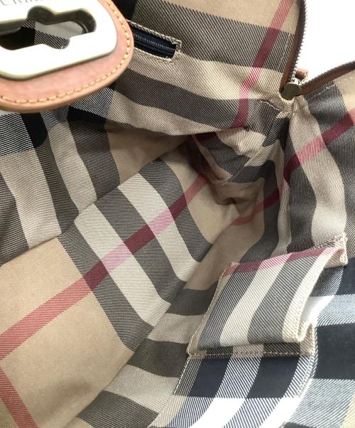 BURBERRY（バーバリー）BURBERRY (バーバリー) ハンドバッグ ブラウンの古着・服飾アイテム