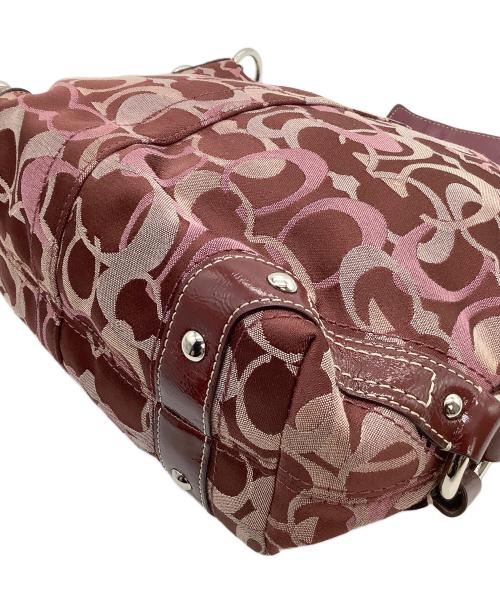 COACH（コーチ）COACH (コーチ) ワンショルダーバッグ 	シグネチャー レッドの古着・服飾アイテム
