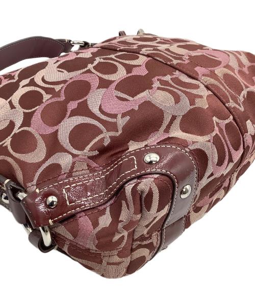 COACH（コーチ）COACH (コーチ) ワンショルダーバッグ 	シグネチャー レッドの古着・服飾アイテム