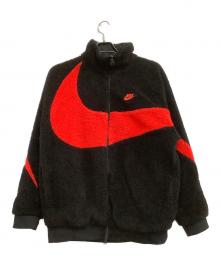 NIKE（ナイキ）の古着「フリースジャケット　VM スウッシュ フルジップ ジャケット」｜ブラック×レッド