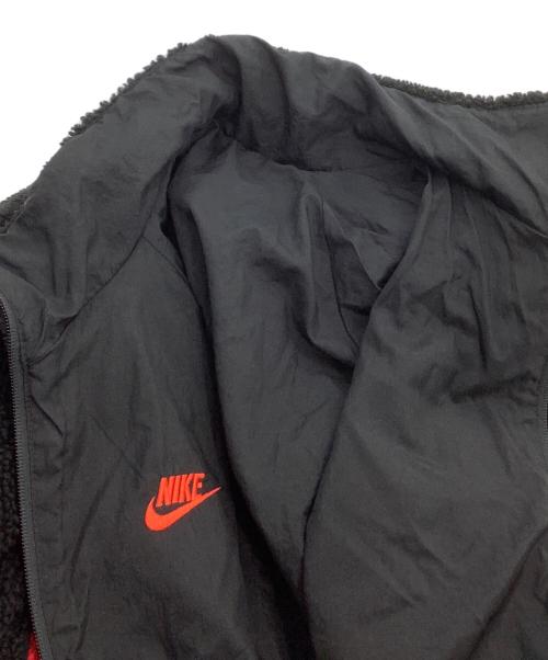 NIKE（ナイキ）NIKE (ナイキ) フリースジャケット　VM スウッシュ フルジップ ジャケット ブラック×レッド サイズ:XLの古着・服飾アイテム