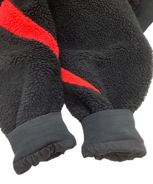 NIKE（ナイキ）NIKE (ナイキ) フリースジャケット　VM スウッシュ フルジップ ジャケット ブラック×レッド サイズ:XLの古着・服飾アイテム