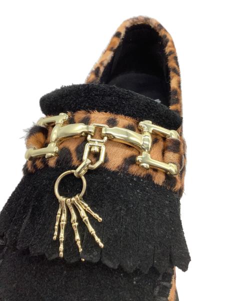Dr.Martens（ドクターマーチン）Dr.Martens (ドクターマーチン) タッセルローファー ADRIAN BONE SNAFFLE ブラウン×ブラック サイズ:UK8の古着・服飾アイテム