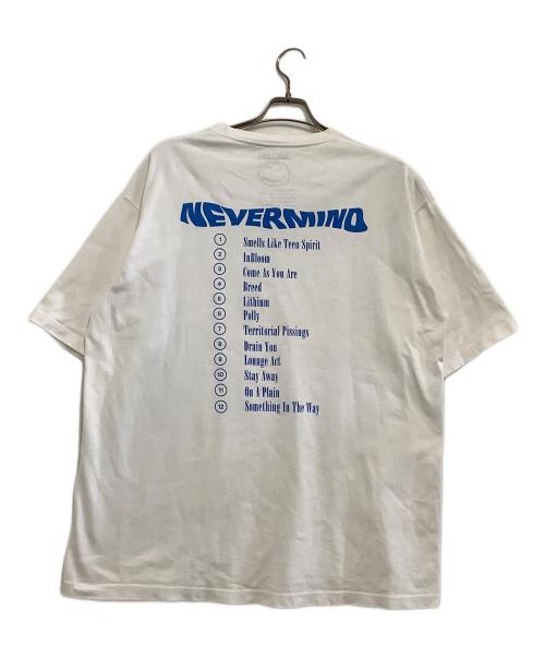 FREAK'S STORE（フリークスストア）FREAK'S STORE (フリークスストア) 半袖Tシャツ　NEVERMIND　NIRVANA ホワイト サイズ:XLの古着・服飾アイテム