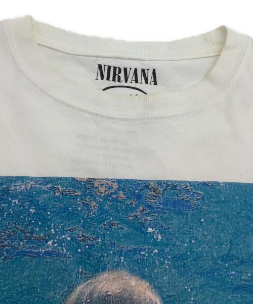 FREAK'S STORE（フリークスストア）FREAK'S STORE (フリークスストア) 半袖Tシャツ　NEVERMIND　NIRVANA ホワイト サイズ:XLの古着・服飾アイテム