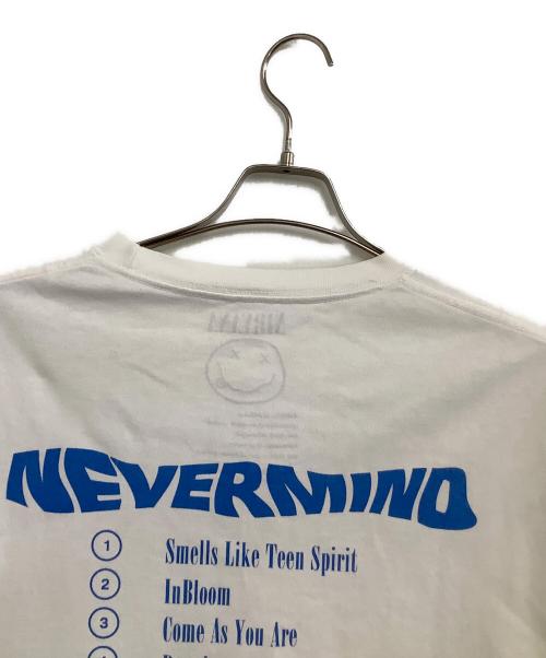 FREAK'S STORE（フリークスストア）FREAK'S STORE (フリークスストア) 半袖Tシャツ　NEVERMIND　NIRVANA ホワイト サイズ:XLの古着・服飾アイテム