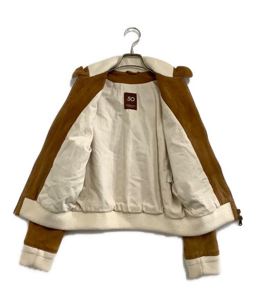 Cinquanta（チンクワンタ）Cinquanta (チンクワンタ) ブルゾン ブラウン サイズ:38の古着・服飾アイテム