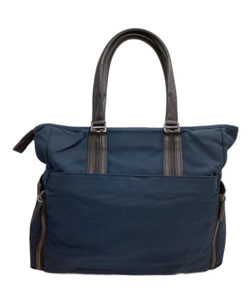 TUMI（トゥミ）TUMI (トゥミ) ビジネスバッグ JARVIS ノース・サウス・トート ネイビー×ブラウンの古着・服飾アイテム
