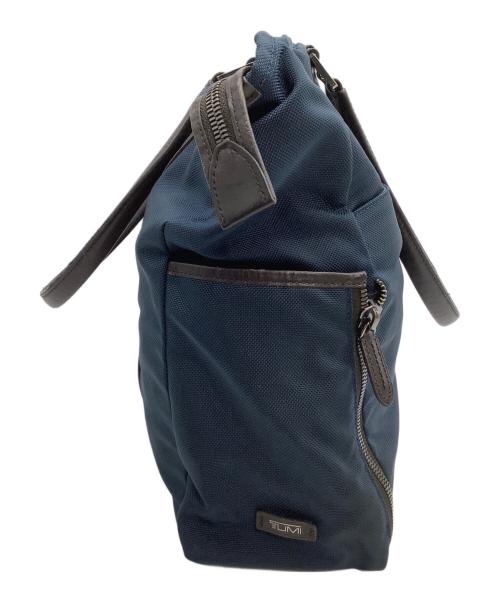 TUMI（トゥミ）TUMI (トゥミ) ビジネスバッグ JARVIS ノース・サウス・トート ネイビー×ブラウンの古着・服飾アイテム