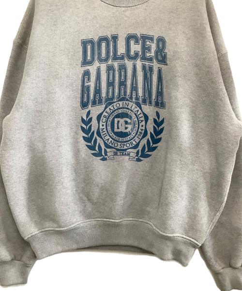 DOLCE & GABBANA（ドルチェ＆ガッバーナ）DOLCE & GABBANA (ドルチェ＆ガッバーナ) スウェット グレー サイズ:Lの古着・服飾アイテム