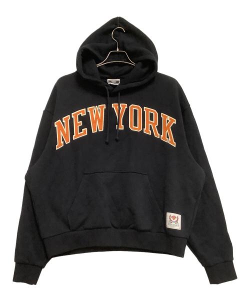 KITH（キス）KITH (キス) パーカー　ニューヨーク・ニックス ブラック サイズ:Lの古着・服飾アイテム