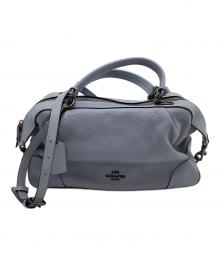 COACH（コーチ）の古着「2WAYショルダーバッグ　レーン サッチェル」｜スカイブルー