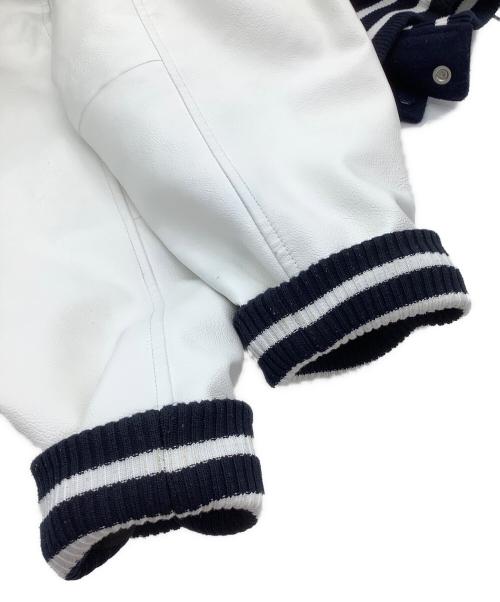 X-LARGE（エクストララージ）X-LARGE (エクストララージ) スタジャン　OG LOGO VARSITY JACKET ネイビー×ホワイト サイズ:XLの古着・服飾アイテム