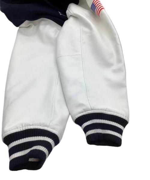 X-LARGE（エクストララージ）X-LARGE (エクストララージ) スタジャン　OG LOGO VARSITY JACKET ネイビー×ホワイト サイズ:XLの古着・服飾アイテム