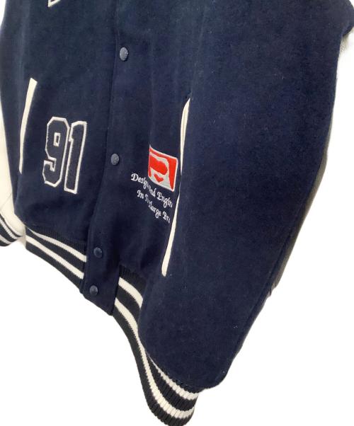 X-LARGE（エクストララージ）X-LARGE (エクストララージ) スタジャン　OG LOGO VARSITY JACKET ネイビー×ホワイト サイズ:XLの古着・服飾アイテム